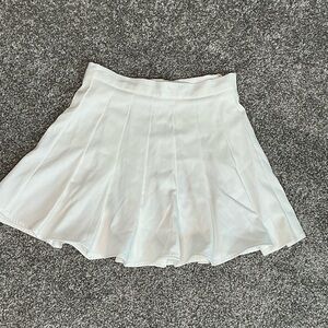 White Pleated Tennis Skirt
